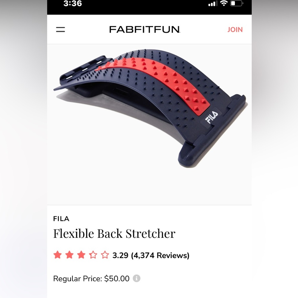 Fila back stretcher